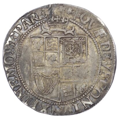 James I (1603-25), Shilling, third coinage, mintmark trefoil