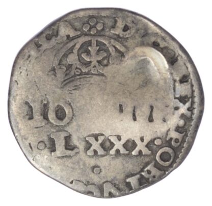Portugal, Alfonso VI (1656-67), Counterstamped 100 Reis