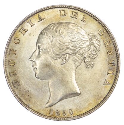 Victoria (1837-1901), Halfcrown, type A4, 1850