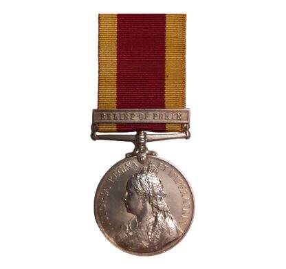 China War Medal 1900, one clasp, Relief of Pekin, to Private John Senior