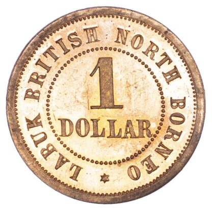 Malaysia, British North Borneo, Labuk, copper Proof 1 Dollar