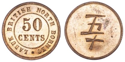 Malaysia, British North Borneo, Labuk, copper Proof 50 Cents