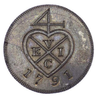India, EIC, Bombay Presidency, copper Proof ½ Pice, 1791