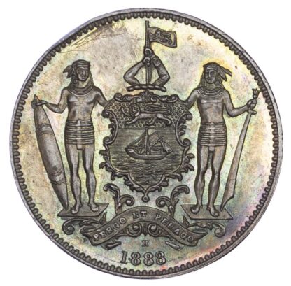 Malaysia, British North Borneo, copper Cent, 1888 H