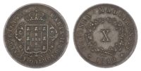 Portugal, Maria II (1834-53), copper 10 Reis, 1842, Madeira