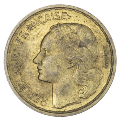 France, Fourth Republic, copper-aluminium 20 Francs, 1950 B - rare variety