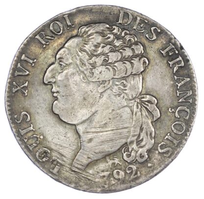 France, Louis XVI, silver ½ Ecu, 1792 A, Paris