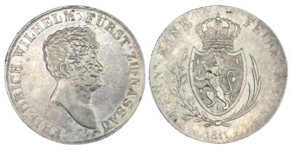 Germany, Nassau-Weilburg, Friederich Wilhelm II (1806-16 AD), silver Taler, 1811