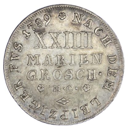 Germany, Brunswick-Wolfenbüttel, Karl Wilhelm Ferdinand (1780-1806 AD), silver 2/3 Taler (24 Mariengroschen), 1789