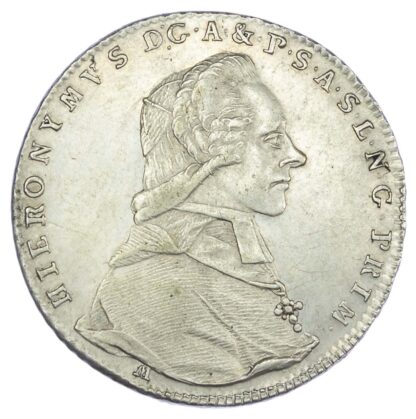 Austria, Salzburg (Bishopric), Hieronymus von Colloredo (1772-1803 AD), silver 20 Kreuzer, 1794