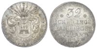 Germany, Hamburg, silver 32 Schilling, 1809 Germany, Hamburg, silver 32 Schilling, 1809