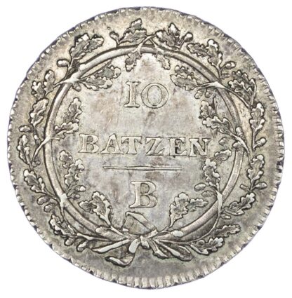 Switzerland, Helvetian Republic (1798-1803 AD), silver 10 Batzen, 1799