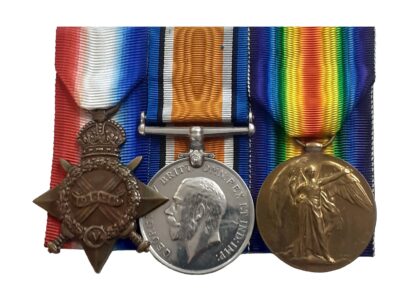 A 1916 Hohenzollern Scottish Rifles Casualty Group of three to Private William Hartstean