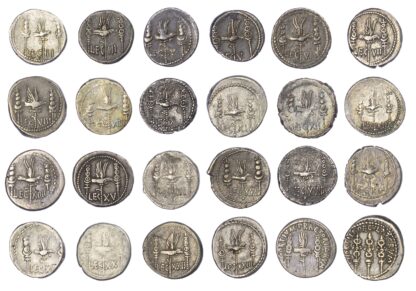 Mark Antony Legionary Denarius Collection (24 Coins)