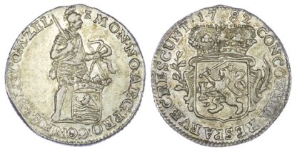 Netherlands, Zeeland, silver 1/8 Ducat (1/8 Daalder), 1782