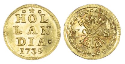 Netherlands, Holland, gold Bezemstuiver, 1739