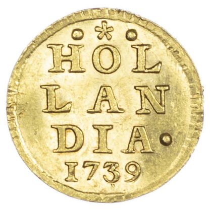 Netherlands, Holland, gold Bezemstuiver, 1739