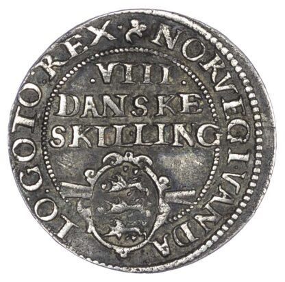 Denmark, Christian IV (1588-1648 AD), silver 8 Skilling, 1608 AD