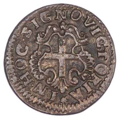 Malta, Order of St. John, Ramon Perellos y Roccaful (1697-1720 AD), copper 5 Grani (Cinquina), 1707