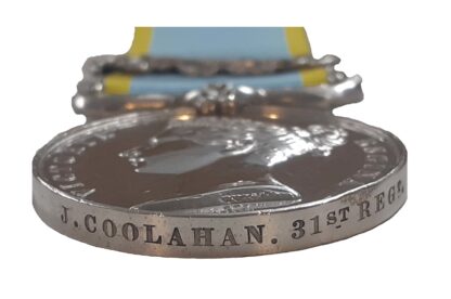 Crimea Medal 1854-55, one clasp Sebastopol, to Private J. Coolahan