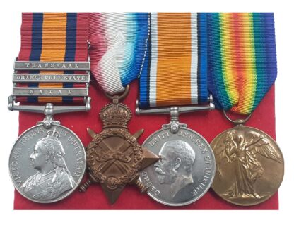 A Boer War Prisoner of War, Great War Group of 4 to Private William Smith