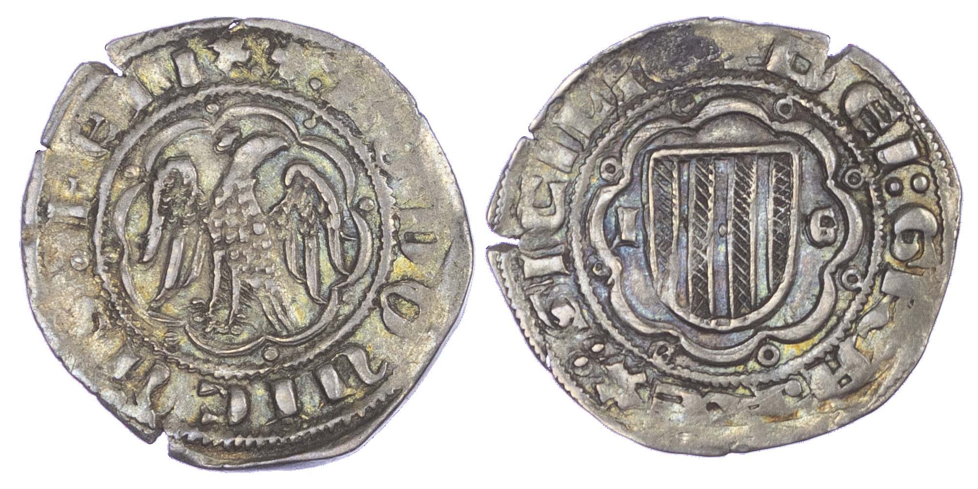 Italy, Sicily, Lodovico d’Aragona (1342-1355), silver Pierreale, Messina