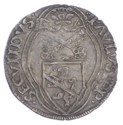 Italy, Papal States, Paolo II (1464-1471 AD), silver Terzo di Grosso