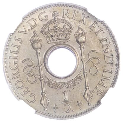 New Guinea, George V (1910-1936), copper-nickel Halfpenny, 1929 - rare