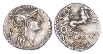 Roman Republic, D. Silanus, Silver Denarius