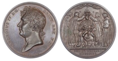 George IV, Coronation 1821, AE medal