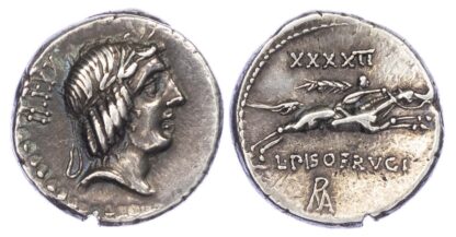 L. Calpurnius Piso Frugi, Silver Denarius