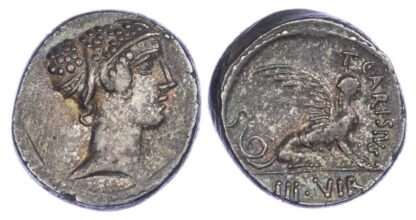 T. Carisius, Silver Denarius