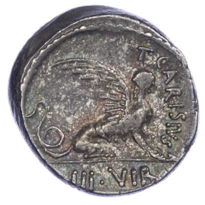 T. Carisius, Silver Denarius