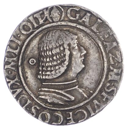 Italy, Milan, Gian Galeazzo Maria Sforza (1466-1476 AD), silver Testone