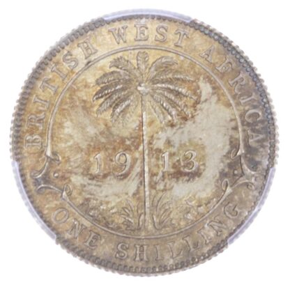 British West Africa, George V (1910-1936), silver Shilling, 1913