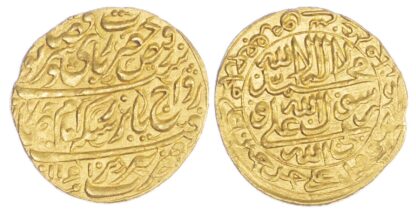Afsharid, Amir Arslan Khan, gold Ashrafi, AH1161 / 1748 AD - UNIQUE