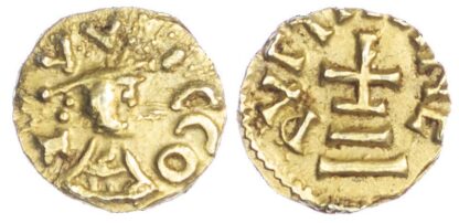 Merovingians, Quentovic (c. 620-640 AD), gold Tremissis - rare