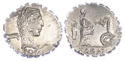 L. Roscius Fabatus, Silver Denarius