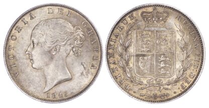 Victoria (1837-1901), Halfcrown, 1845, Type A4, young head