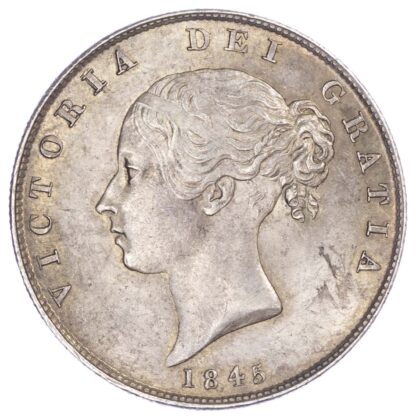 Victoria (1837-1901), Halfcrown, 1845, Type A4, young head
