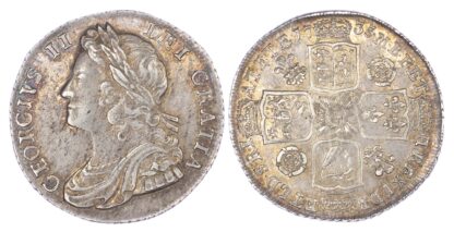 George II (1727-60), Shilling, 1735, Roses & Plumes
