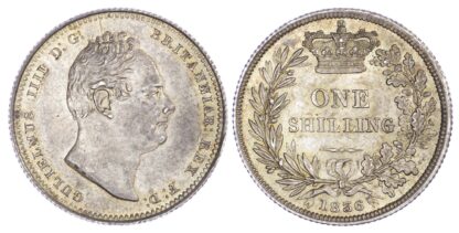 William IV (1830-1837), Shilling, 1836, Bare head