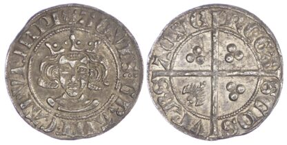Germany, Aachen, city, Wilhelm I v. Jülich (1356-61 AD), silver Double Sterling