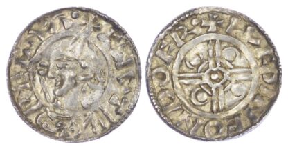 Canute (1016-35), Penny, Helmet type (c.1024-1030), Dover mint