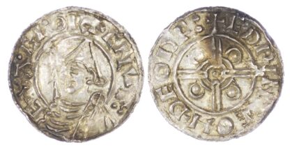 Canute (1016-35), Penny, Helmet type (c.1024-1030), Thetford mint
