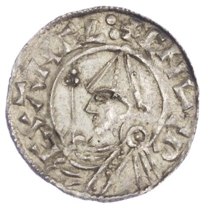 Canute (1016-35), Penny, Helmet type, Thetford mint, moneyer Aelfwine