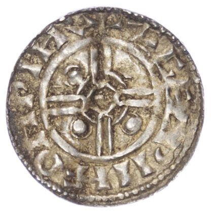 Canute (1016-35), Penny, Helmet type, Worcester mint, moneyer Aegelwine,