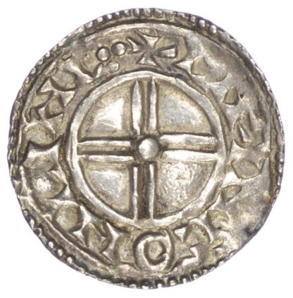 Canute (1016-35), Penny, Short cross type, Lincoln Mint, moneyer Leofinc