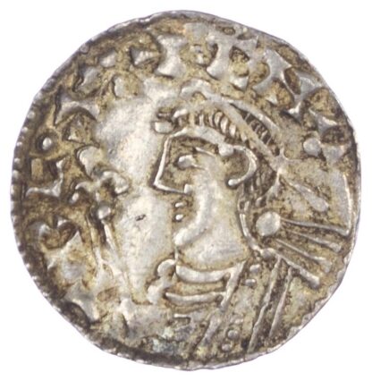 Canute (1016-35), Penny, Short cross type, Lincoln Mint, moneyer Oslac