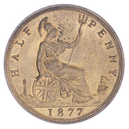 Victoria (1837-1901), Halfpenny, 1877